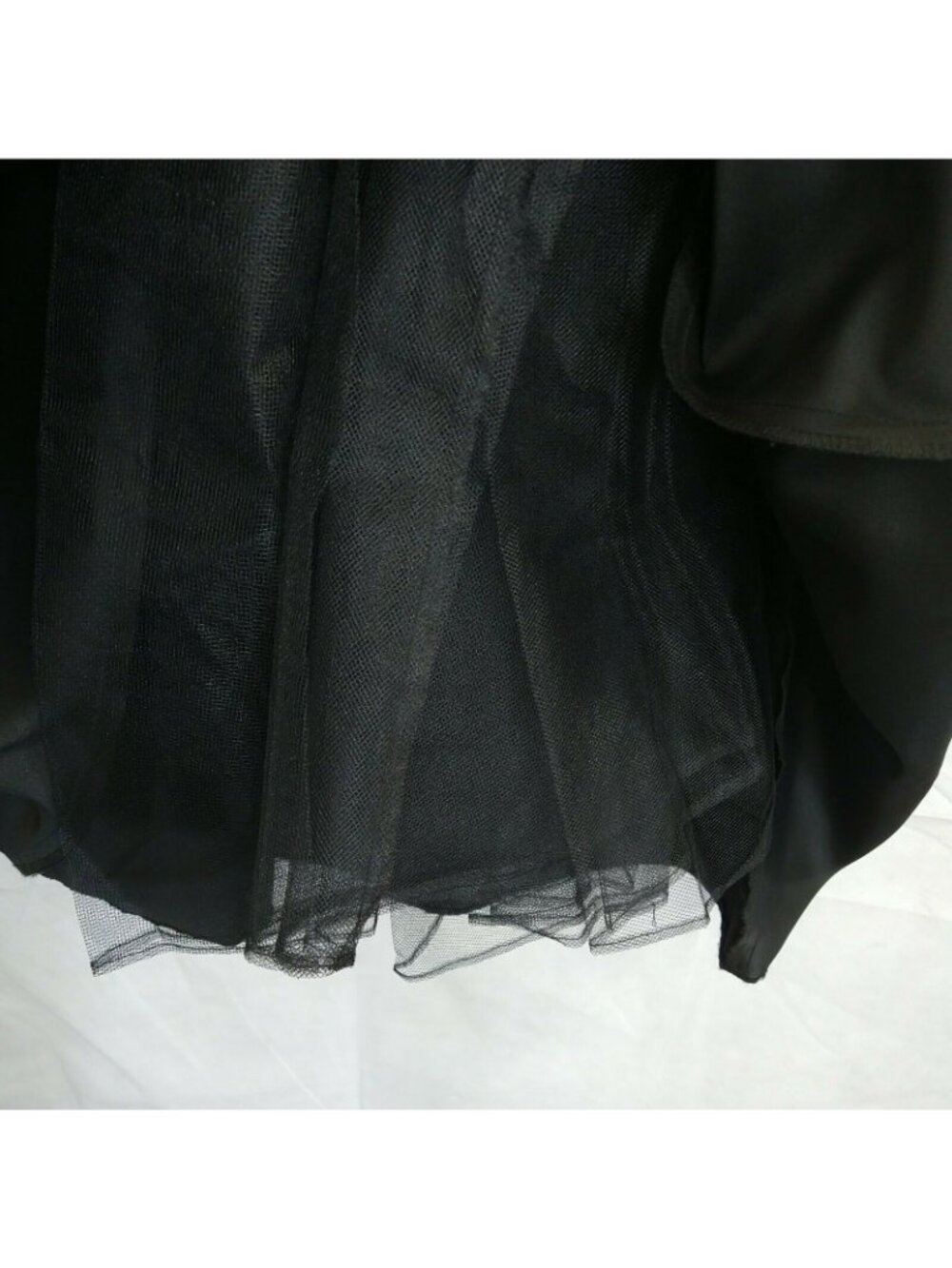 Jessica McClintock Gunne Sax Strapless Dress Women Size 7 8 Black Gold Formal - Picture 4 of 12